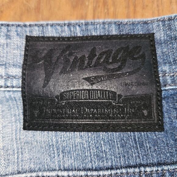 New Jeans by Buffalo Spencer Slim Mens Waist 32 Blue Jean Shorts Vintage Style - Picture 8 of 8